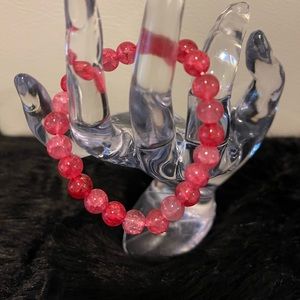 Cute Red Beaded Bracelet